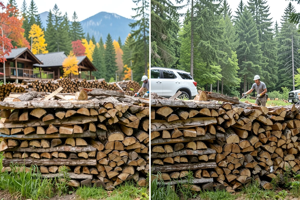 Mixed Hardwood Firewood in Gig Harbor, Pierce County, WA - We assemble a blend of dense hardwood stock