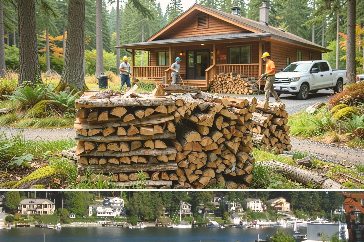 Mixed Hardwood Firewood in Gig Harbor, Pierce County, WA - Order hardwood in fall so you have long-burning wood ready for the deep-winter cold snaps.
