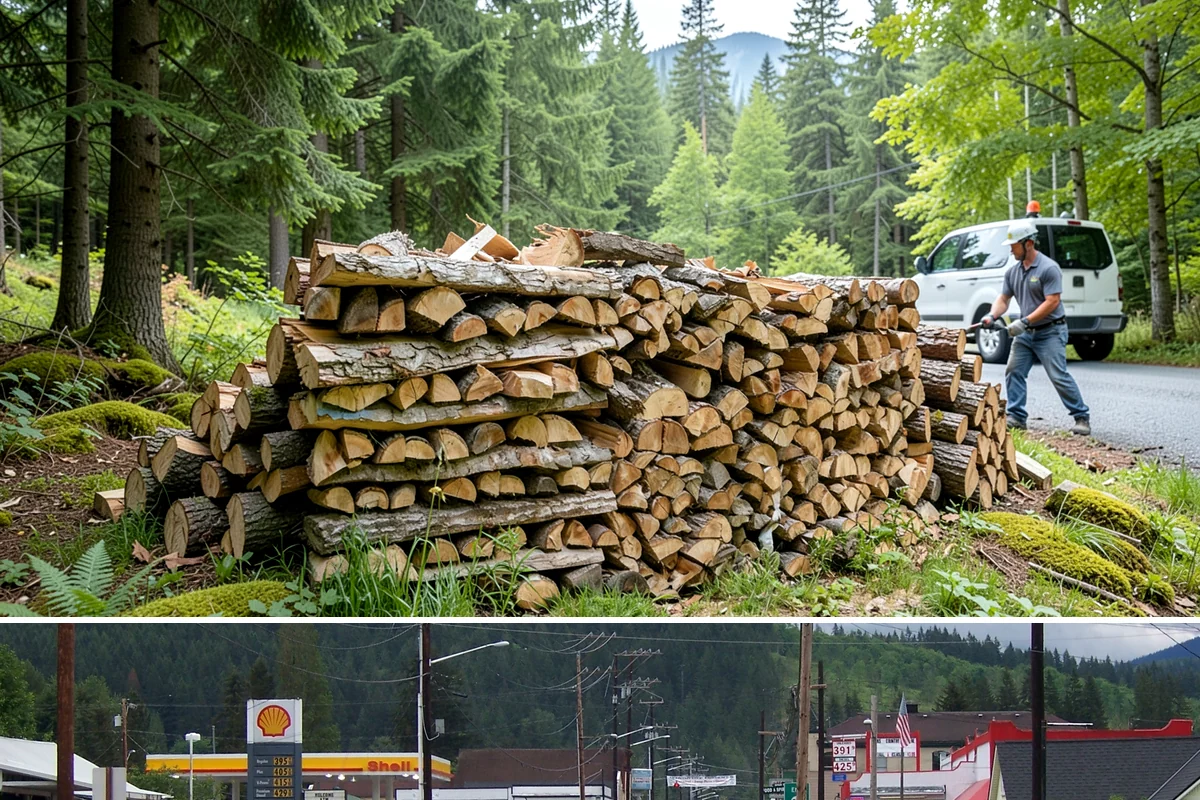 Mixed Hardwood Firewood in Granite Falls, Snohomish County, WA - Order hardwood in fall so you have long-burning wood ready for the deep-winter cold snaps.