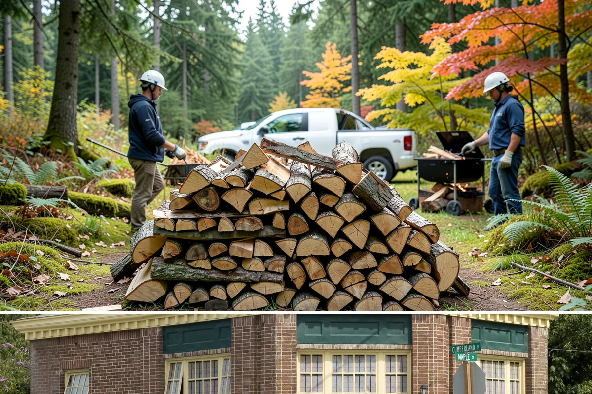 Mixed Hardwood Firewood in Hamilton, Skagit County, WA - Order hardwood in fall so you have long-burning wood ready for the deep-winter cold snaps.