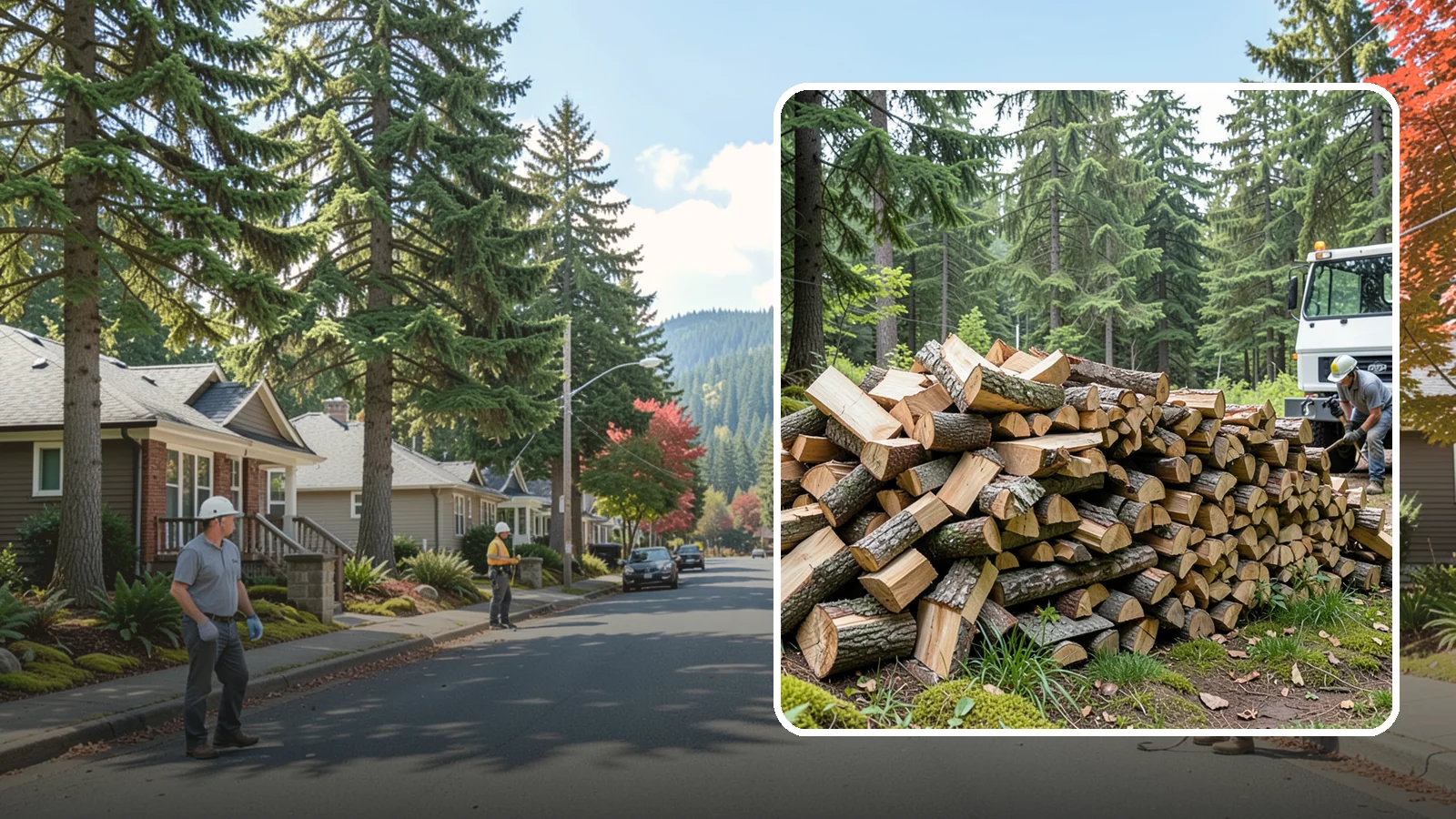 Mixed Hardwood Firewood in Hunts Point, King County, WA - Our mixed hardwood firewood blends dense, slow-burning hardwoods for long-lasting heat and steady coals during Pacific Northwest...