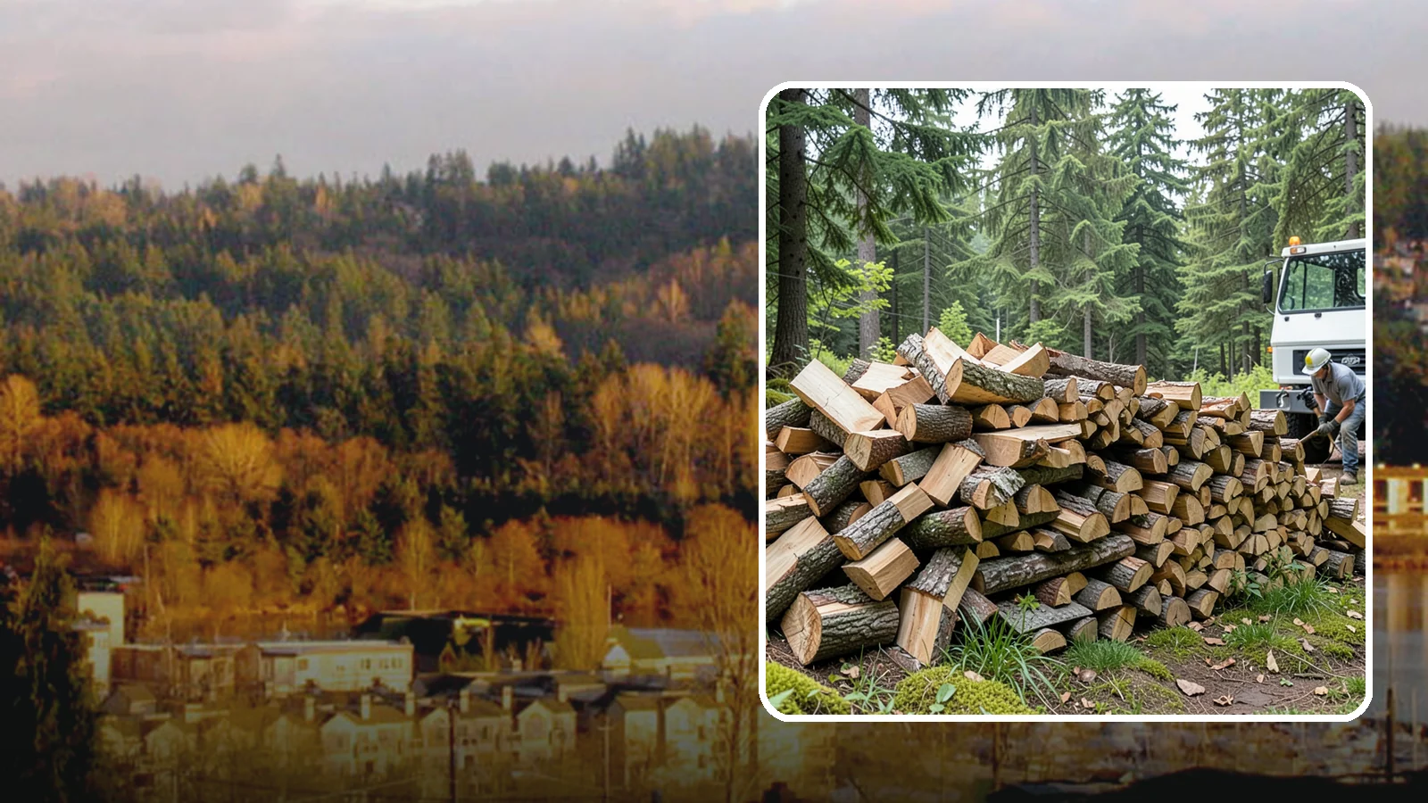 Mixed Hardwood Firewood in Kenmore, King County, WA - Our mixed hardwood firewood blends dense, slow-burning hardwoods for long-lasting heat and steady coals during Pacific Northwest...