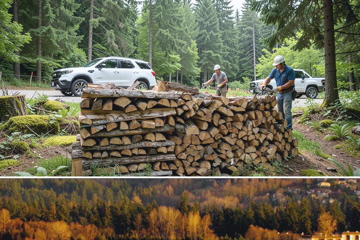Mixed Hardwood Firewood in Kenmore, King County, WA - Order hardwood in fall so you have long-burning wood ready for the deep-winter cold snaps.