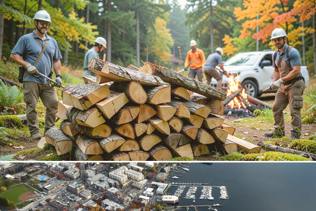 Mixed Hardwood Firewood in Kirkland, King County, WA - Order hardwood in fall so you have long-burning wood ready for the deep-winter cold snaps.