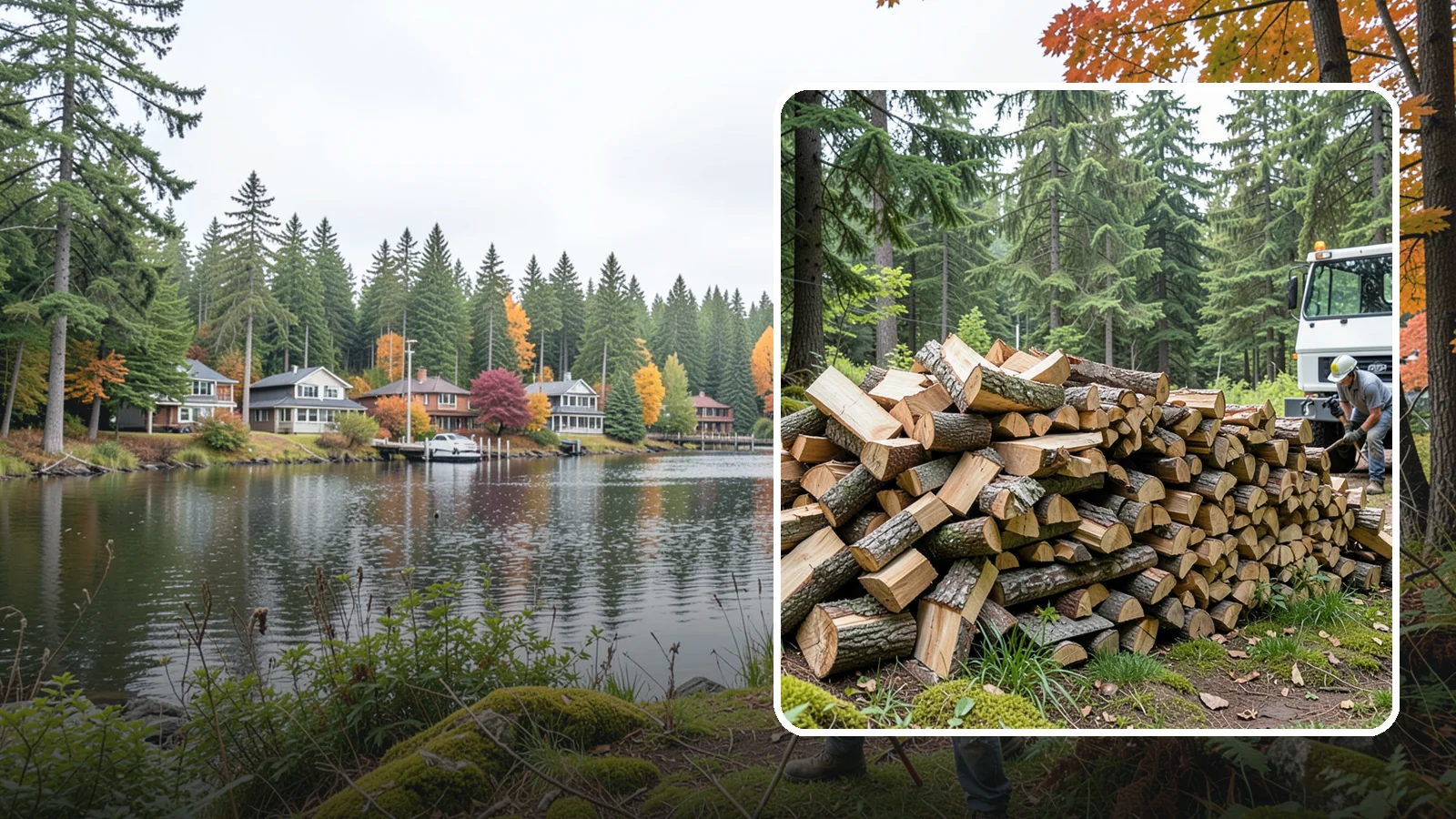 Mixed Hardwood Firewood in La Conner, Skagit County, WA - Our mixed hardwood firewood blends dense, slow-burning hardwoods for long-lasting heat and steady coals during Pacific Northwest...