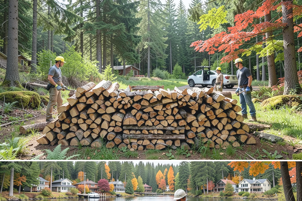 Mixed Hardwood Firewood in La Conner, Skagit County, WA - Order hardwood in fall so you have long-burning wood ready for the deep-winter cold snaps.
