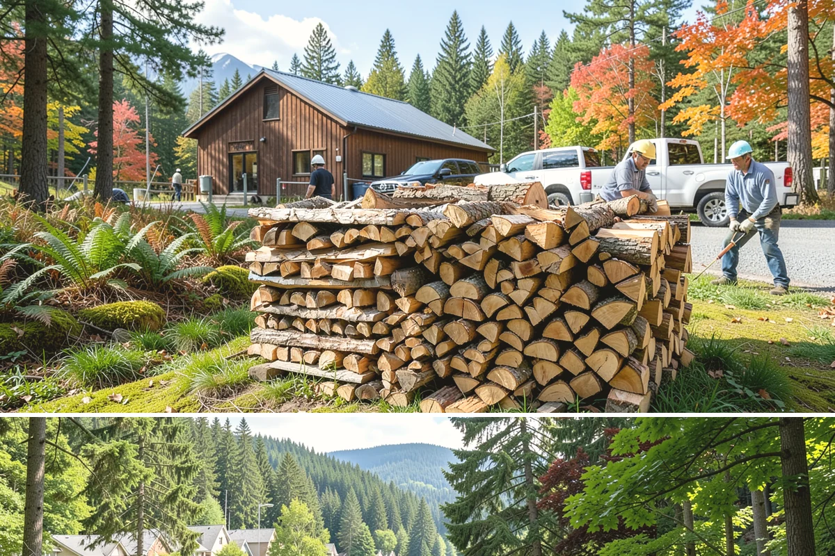 Mixed Hardwood Firewood in Lake Forest Park, King County, WA - Order hardwood in fall so you have long-burning wood ready for the deep-winter cold snaps.
