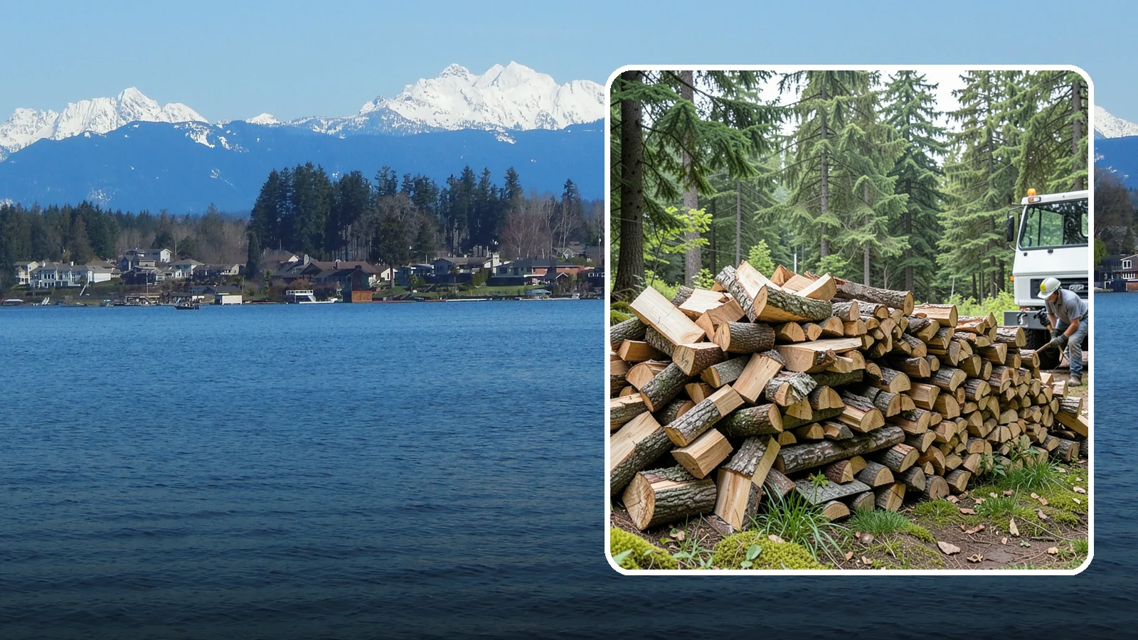 Mixed Hardwood Firewood in Lake Stevens, Snohomish County, WA - Our mixed hardwood firewood blends dense, slow-burning hardwoods for long-lasting heat and steady coals during Pacific Northwest...