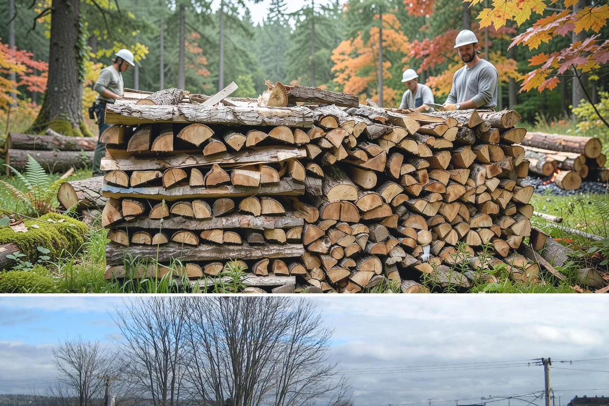 Mixed Hardwood Firewood in Langley, Island County, WA - Order hardwood in fall so you have long-burning wood ready for the deep-winter cold snaps.