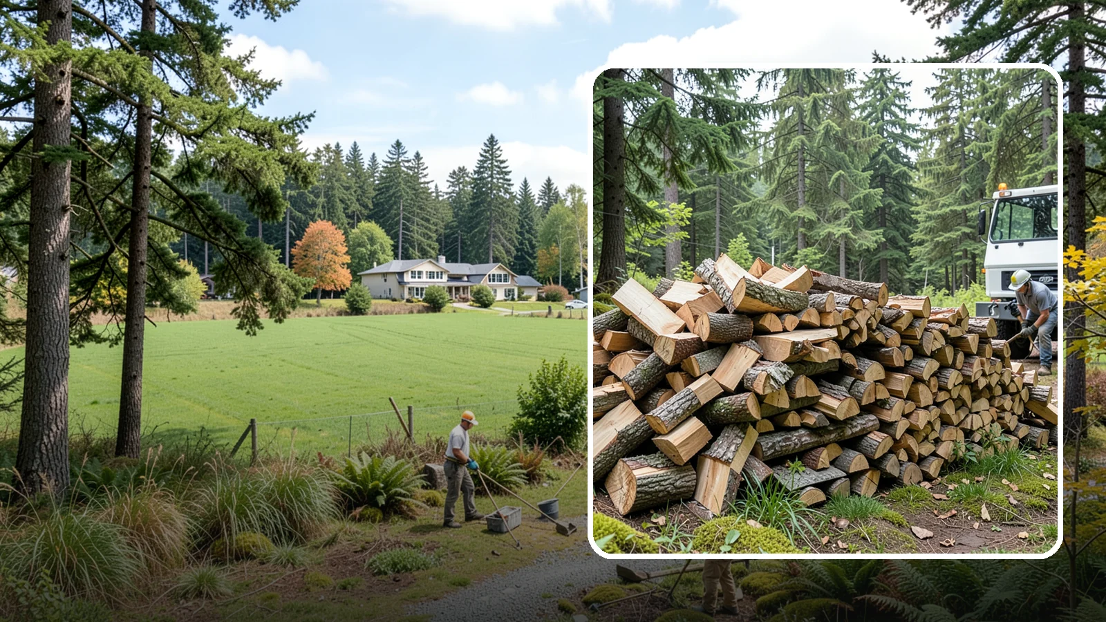 Mixed Hardwood Firewood in Lyman, WA - Our mixed hardwood firewood blends dense, slow-burning hardwoods for long-lasting heat and steady coals during Pacific Northwest...