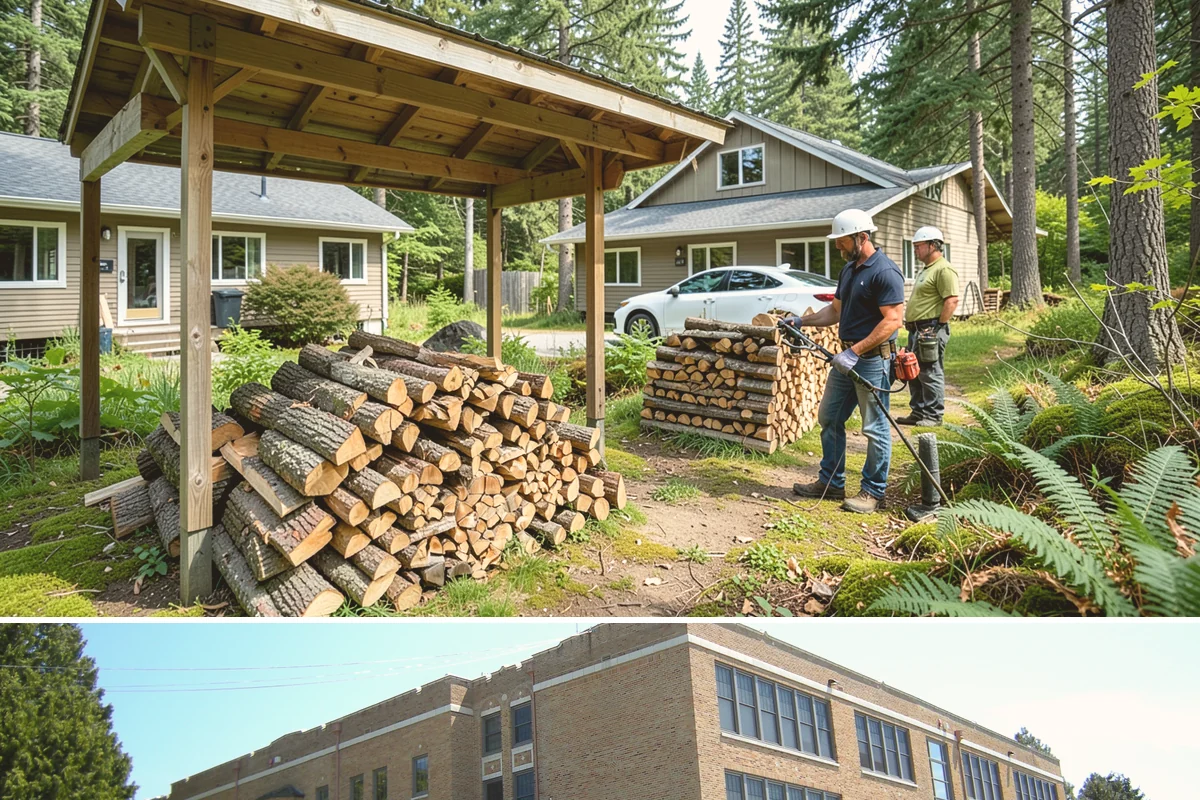 Mixed Hardwood Firewood in Maple Valley, King County, WA - Order hardwood in fall so you have long-burning wood ready for the deep-winter cold snaps.