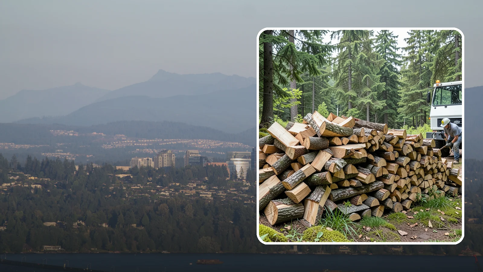 Mixed Hardwood Firewood in Medina, King County, WA - Our mixed hardwood firewood blends dense, slow-burning hardwoods for long-lasting heat and steady coals during Pacific Northwest...