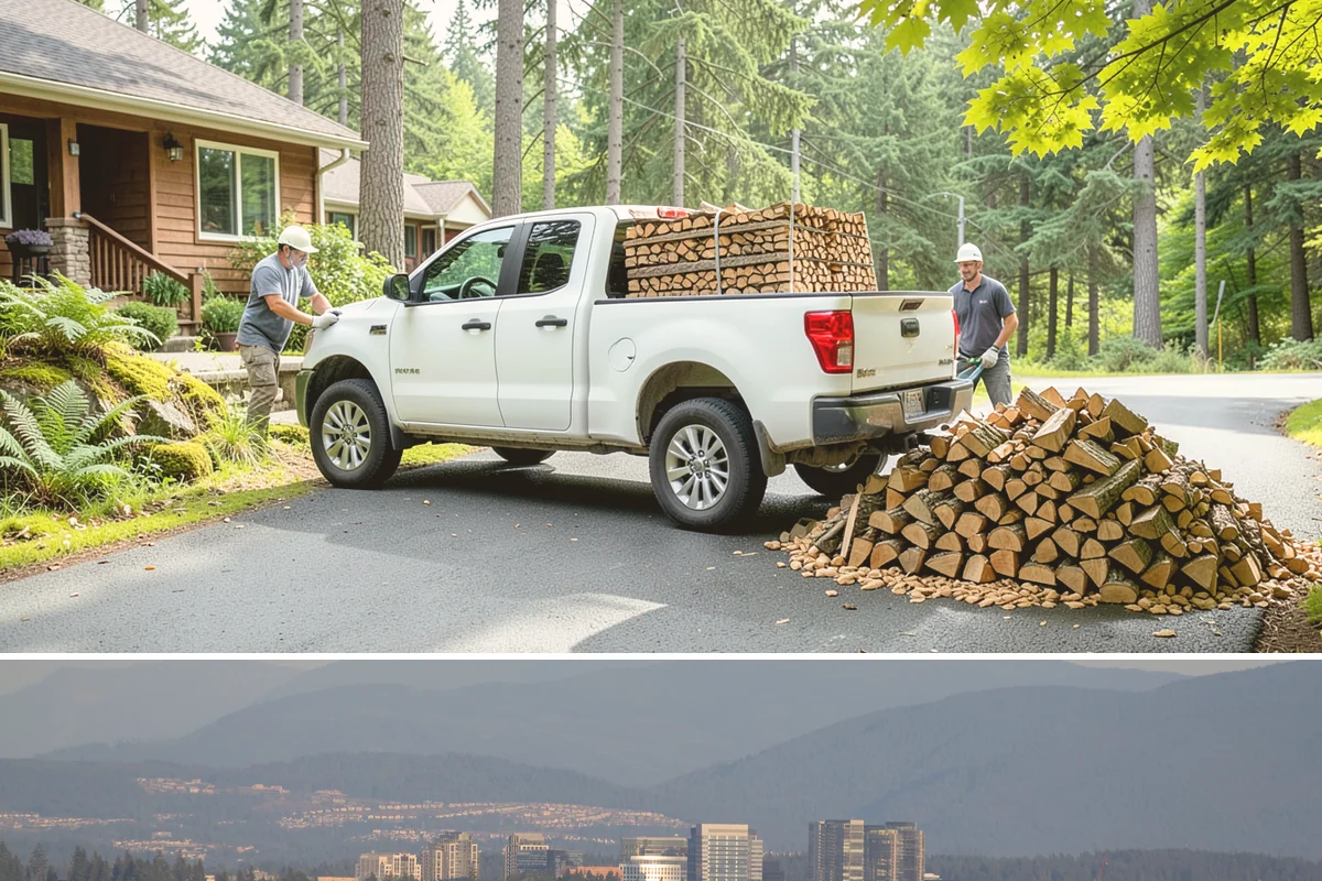 Mixed Hardwood Firewood in Medina, King County, WA - Order hardwood in fall so you have long-burning wood ready for the deep-winter cold snaps.