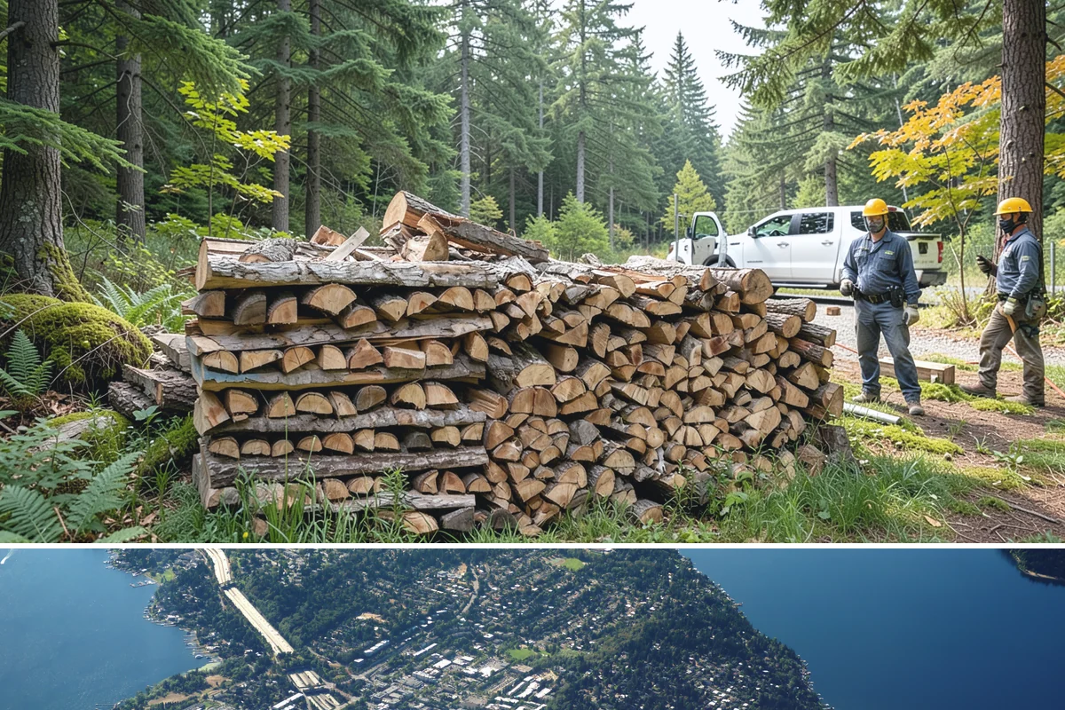 Mixed Hardwood Firewood in Mercer Island, King County, WA - Order hardwood in fall so you have long-burning wood ready for the deep-winter cold snaps.