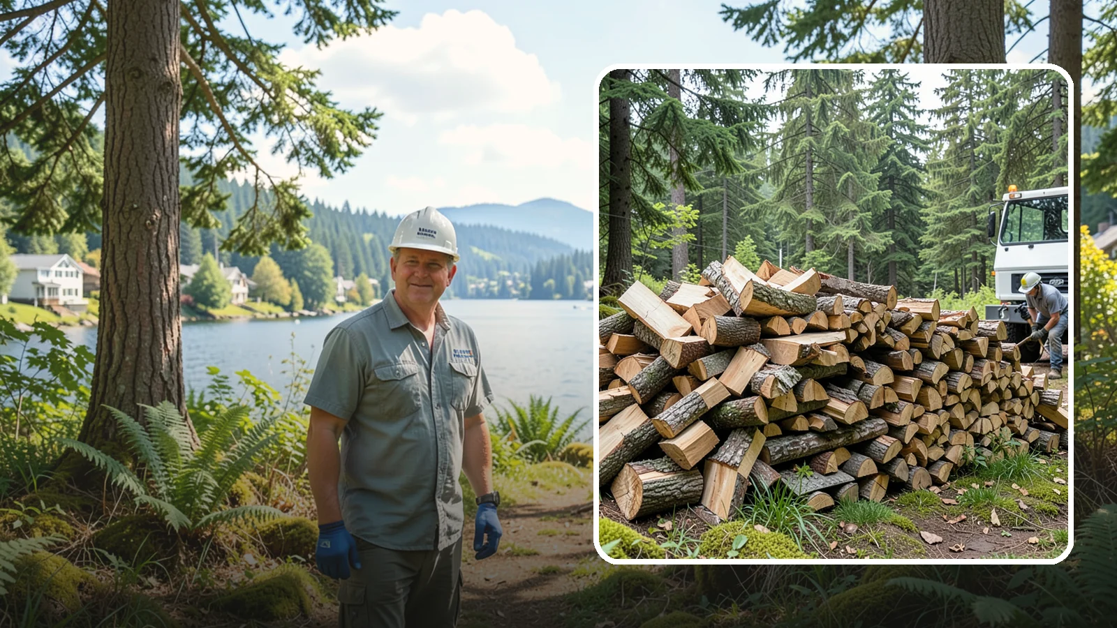 Mixed Hardwood Firewood in Milton, King County, WA - Our mixed hardwood firewood blends dense, slow-burning hardwoods for long-lasting heat and steady coals during Pacific Northwest...
