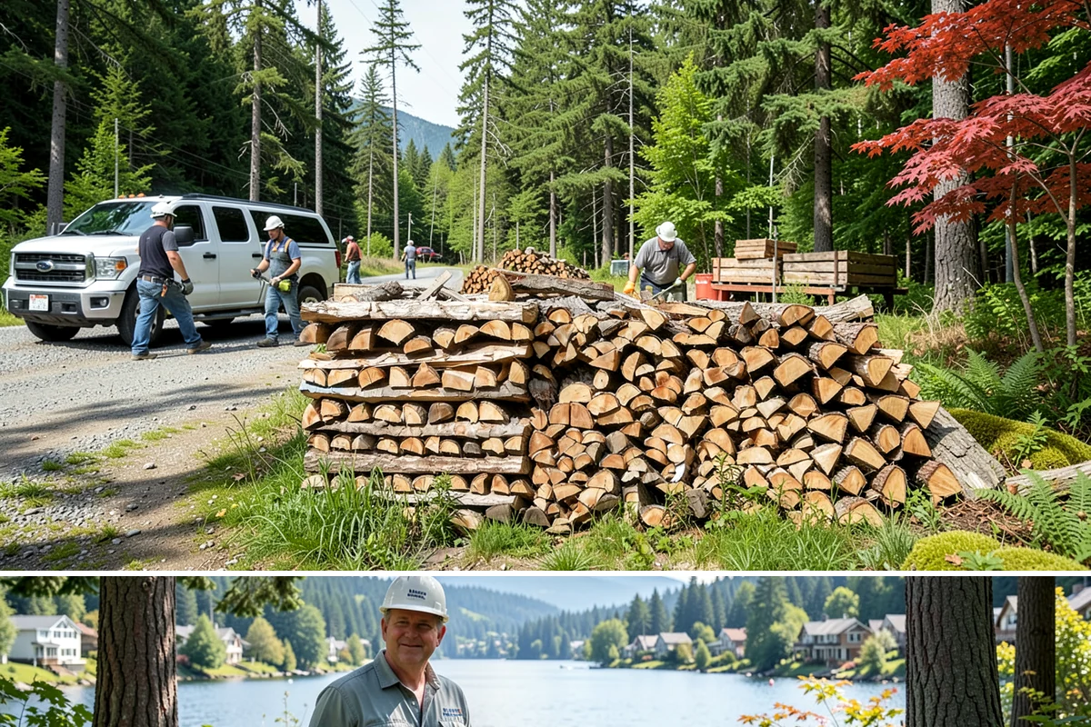 Mixed Hardwood Firewood in Milton, King County, WA - Order hardwood in fall so you have long-burning wood ready for the deep-winter cold snaps.