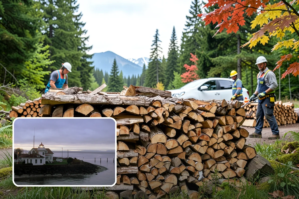 Mixed Hardwood Firewood in Mukilteo, Snohomish County, WA - Long, slow burn time from dense wood