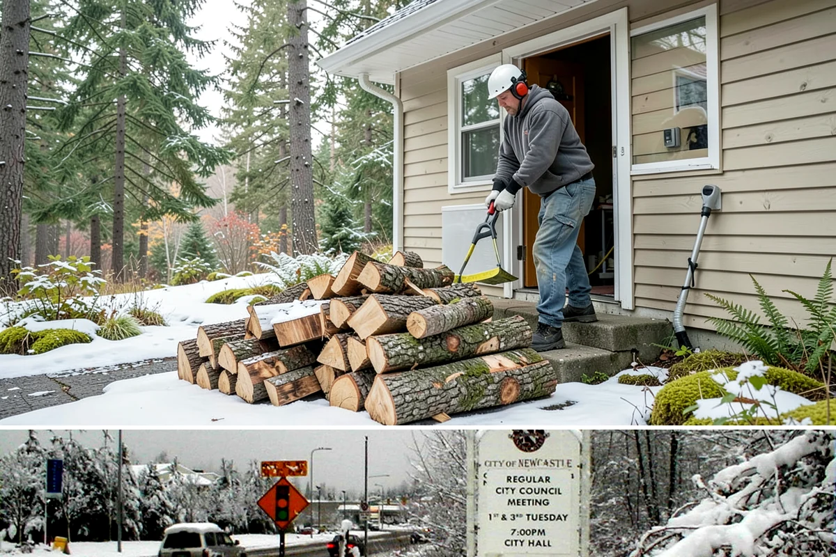 Mixed Hardwood Firewood in Newcastle, King County, WA - Order hardwood in fall so you have long-burning wood ready for the deep-winter cold snaps.