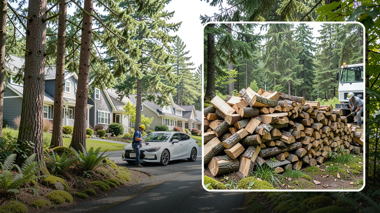 Mixed Hardwood Firewood in Normandy Park, King County, WA - Our mixed hardwood firewood blends dense, slow-burning hardwoods for long-lasting heat and steady coals during Pacific Northwest...