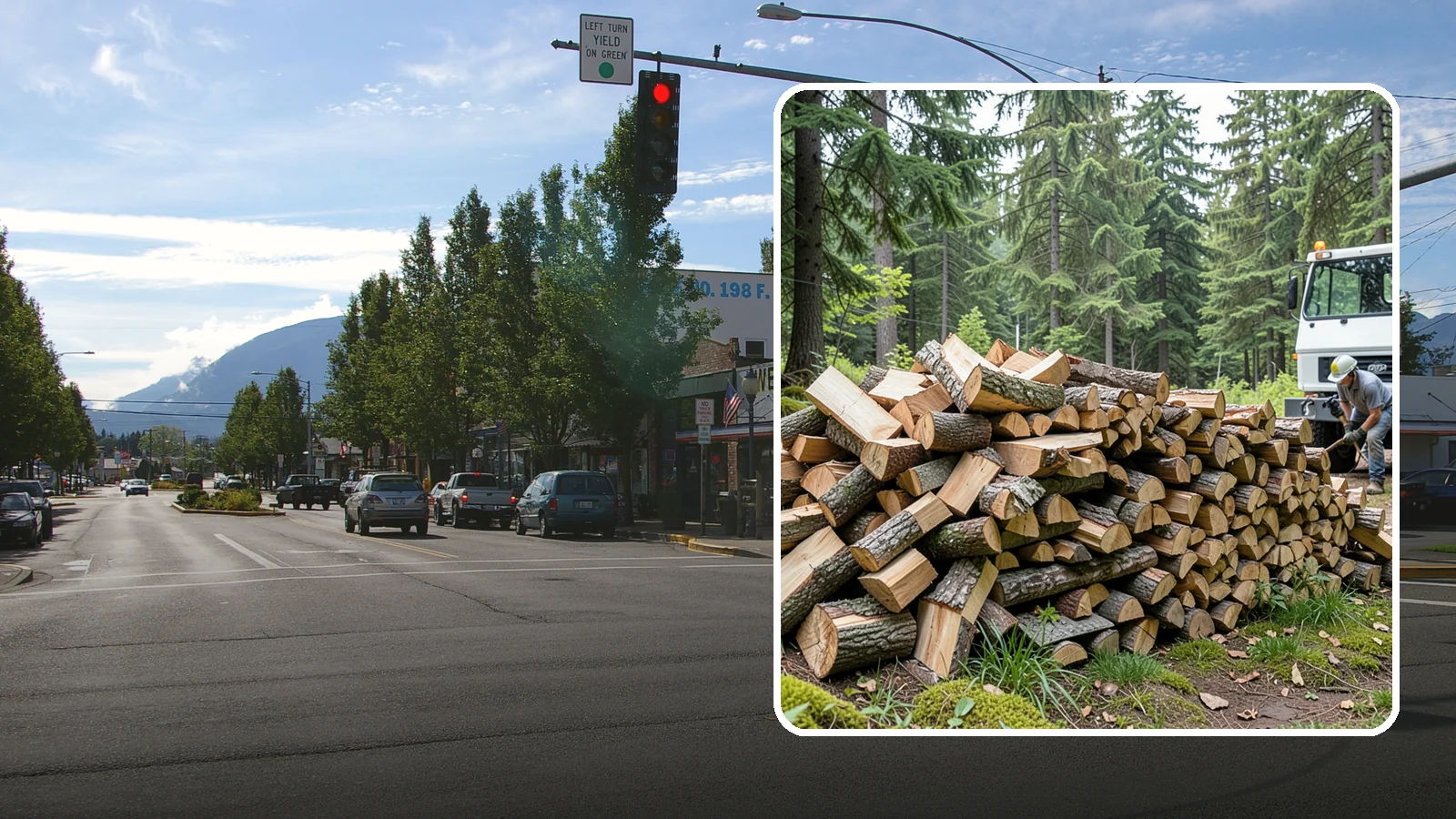 Mixed Hardwood Firewood in North Bend, King County, WA - Our mixed hardwood firewood blends dense, slow-burning hardwoods for long-lasting heat and steady coals during Pacific Northwest...