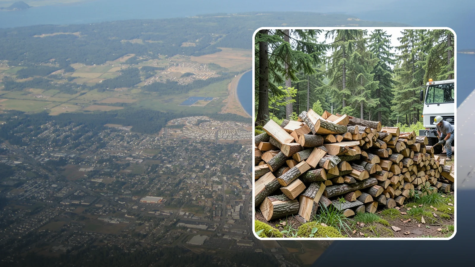 Mixed Hardwood Firewood in Oak Harbor, Island County, WA - Our mixed hardwood firewood blends dense, slow-burning hardwoods for long-lasting heat and steady coals during Pacific Northwest...