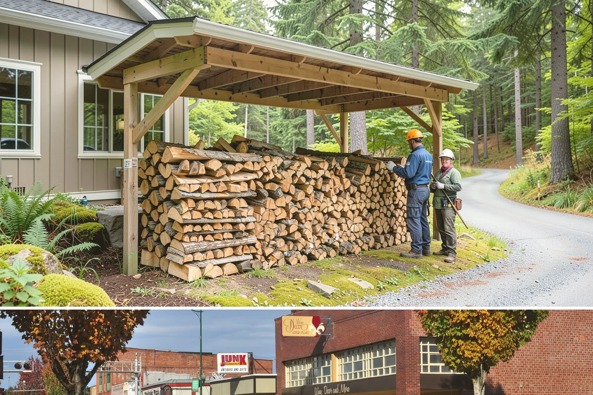 Mixed Hardwood Firewood in Puyallup, Pierce County, WA - Order hardwood in fall so you have long-burning wood ready for the deep-winter cold snaps.