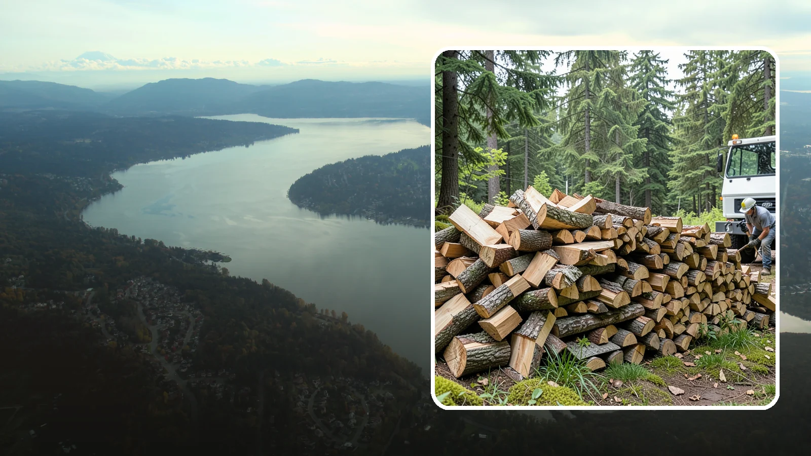 Mixed Hardwood Firewood in Sammamish, King County, WA - Our mixed hardwood firewood blends dense, slow-burning hardwoods for long-lasting heat and steady coals during Pacific Northwest...
