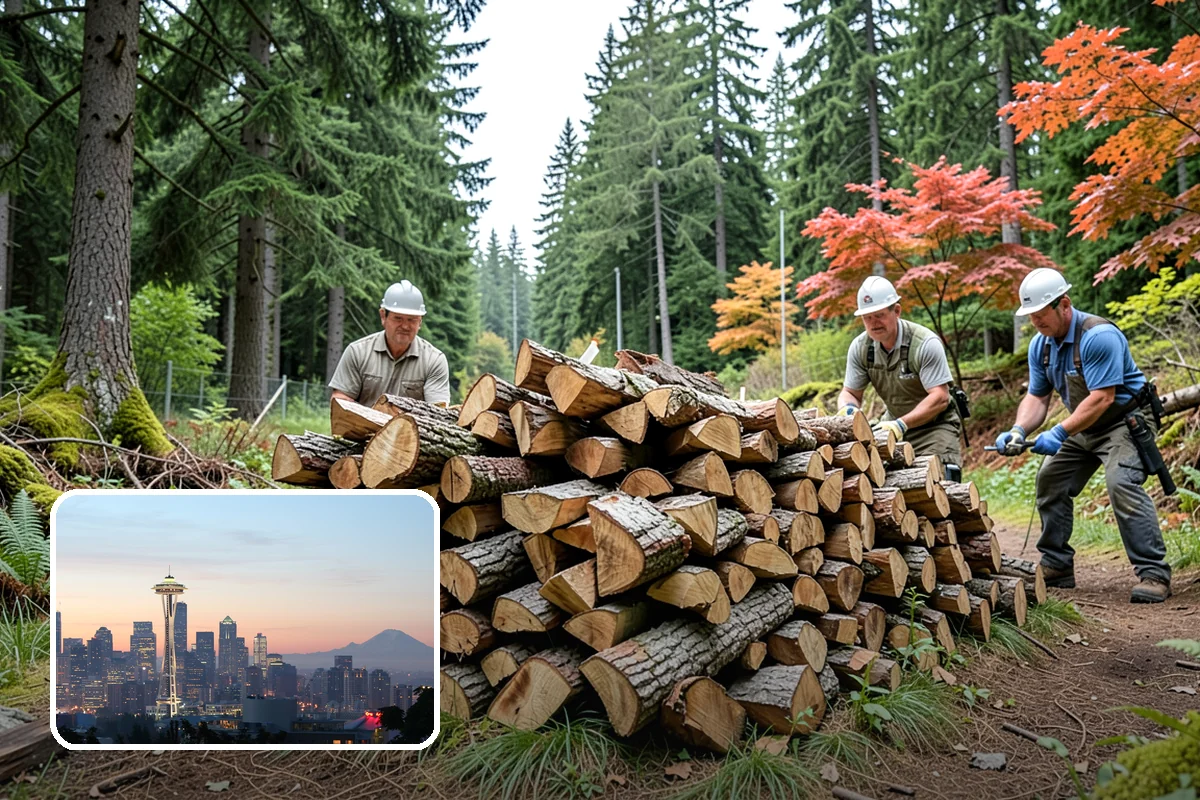 Mixed Hardwood Firewood in Seattle, King County, WA - Long, slow burn time from dense wood