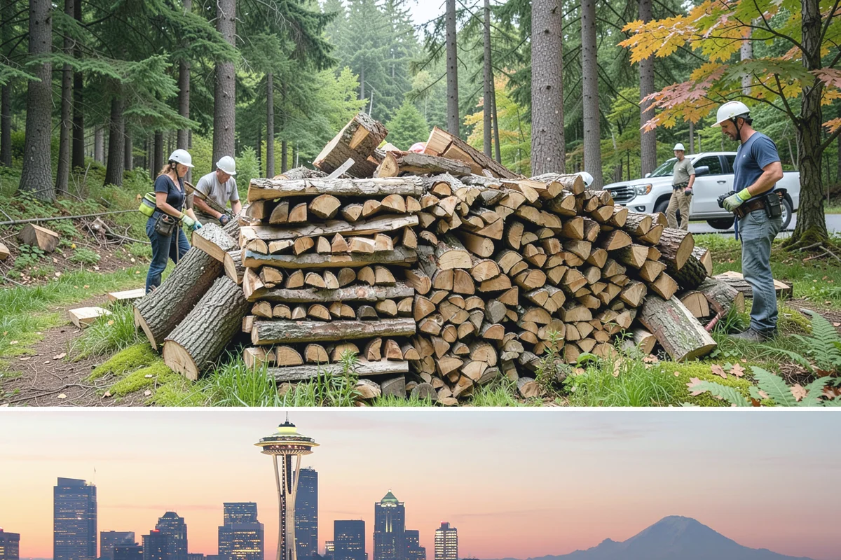 Mixed Hardwood Firewood in Seattle, King County, WA - Order hardwood in fall so you have long-burning wood ready for the deep-winter cold snaps.