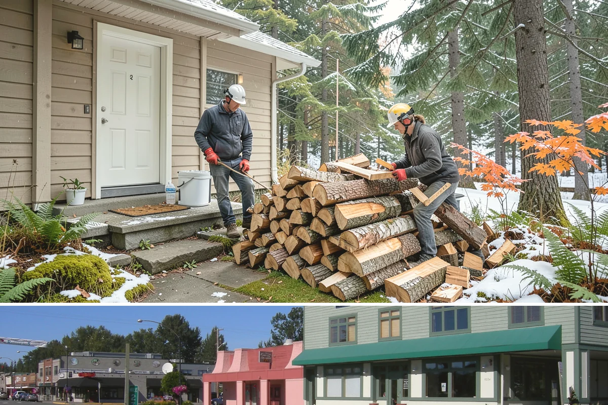Mixed Hardwood Firewood in Snoqualmie, King County, WA - Order hardwood in fall so you have long-burning wood ready for the deep-winter cold snaps.