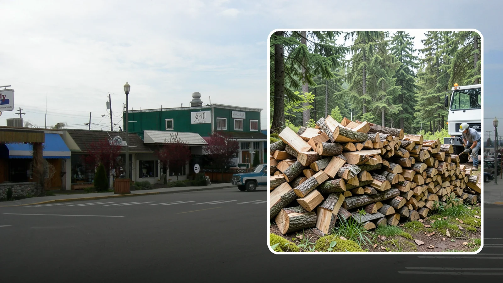 Mixed Hardwood Firewood in Stanwood, Snohomish County, WA - Our mixed hardwood firewood blends dense, slow-burning hardwoods for long-lasting heat and steady coals during Pacific Northwest...
