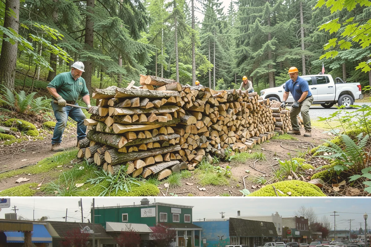 Mixed Hardwood Firewood in Stanwood, Snohomish County, WA - Order hardwood in fall so you have long-burning wood ready for the deep-winter cold snaps.
