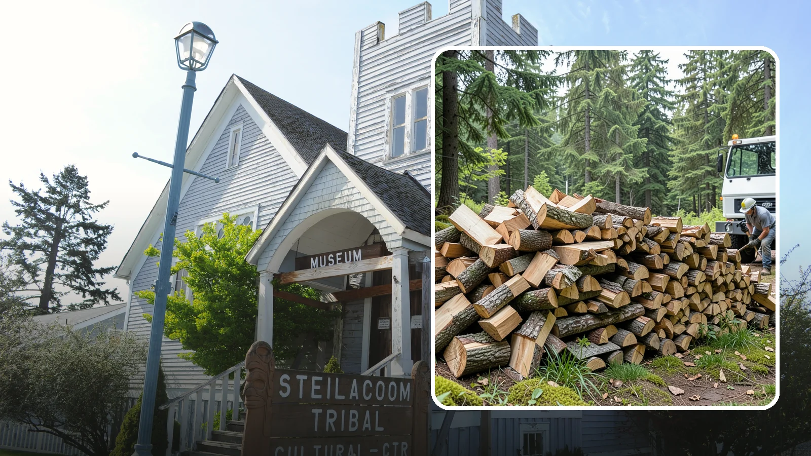Mixed Hardwood Firewood in Steilacoom, Pierce County, WA - Our mixed hardwood firewood blends dense, slow-burning hardwoods for long-lasting heat and steady coals during Pacific Northwest...
