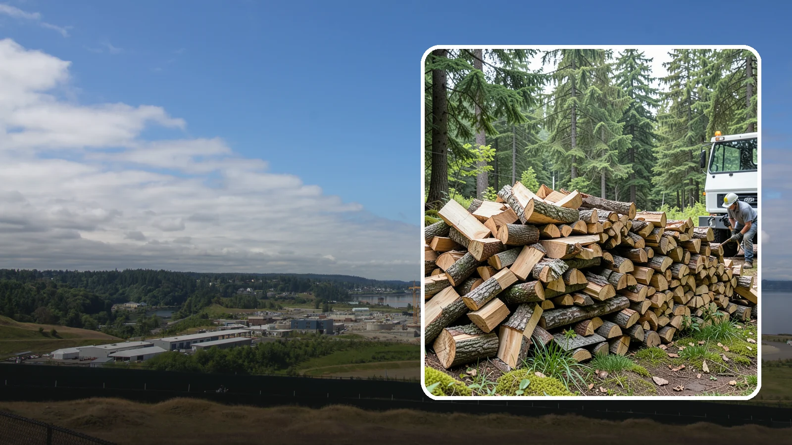 Mixed Hardwood Firewood in University Place, Pierce County, WA - Our mixed hardwood firewood blends dense, slow-burning hardwoods for long-lasting heat and steady coals during Pacific Northwest...