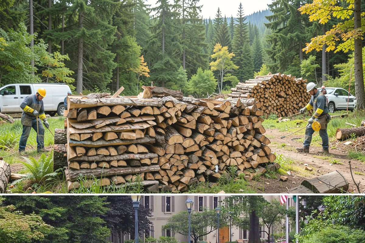Mixed Hardwood Firewood in Woodinville, King County, WA - Order hardwood in fall so you have long-burning wood ready for the deep-winter cold snaps.