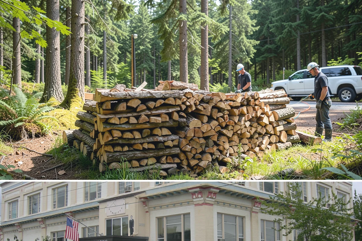 Mixed Softwood Firewood in Anacortes, Skagit County, WA - Buy softwood in late summer or fall to have easy-lighting wood ready for autumn and shoulder-season fires.