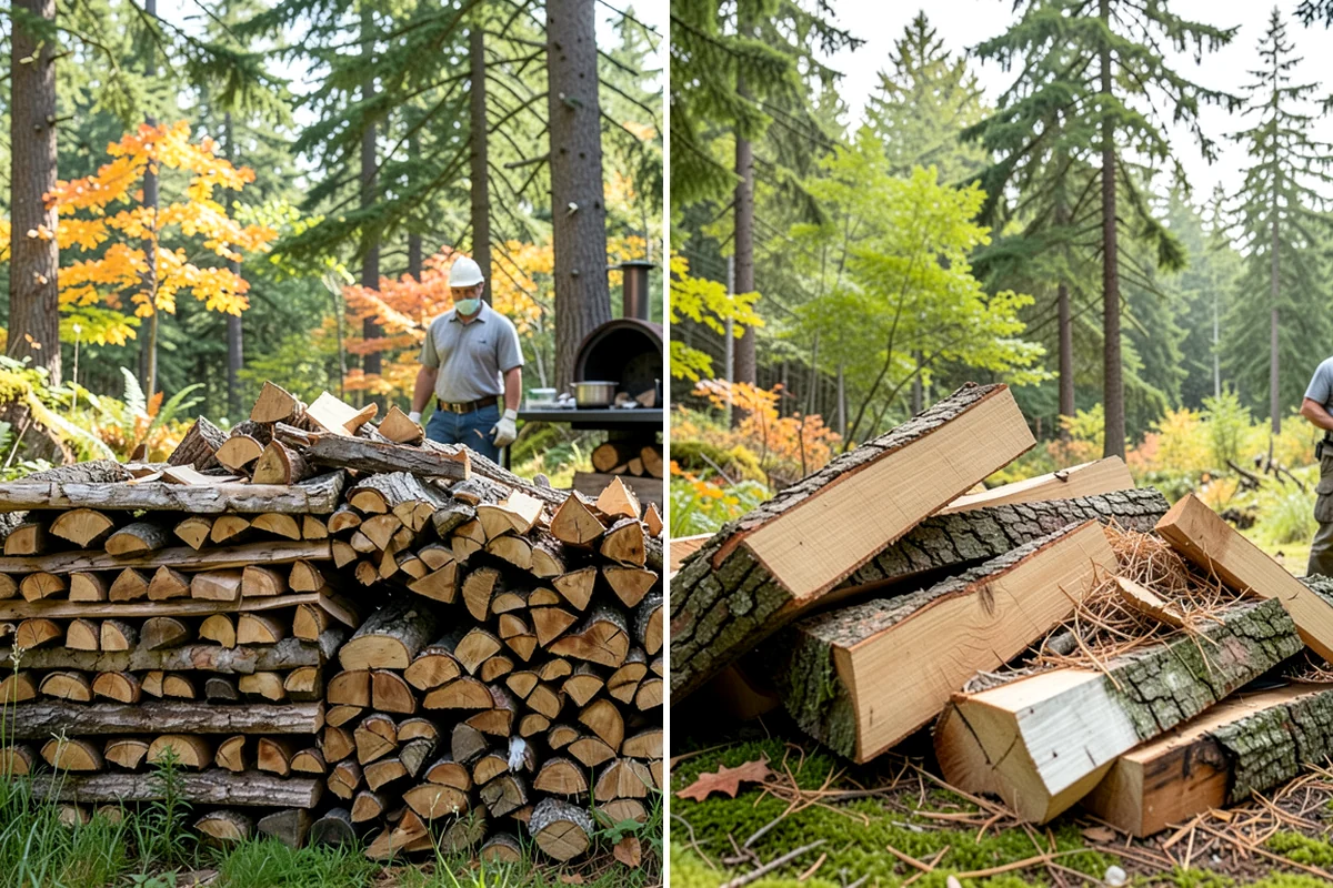 Mixed Softwood Firewood in Arlington, Snohomish County, WA - We gather a blend of fast-lighting softwood stock