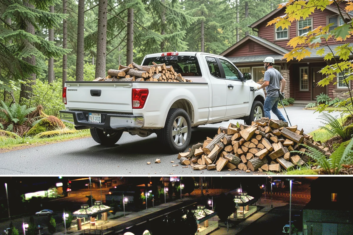 Mixed Softwood Firewood in Auburn, King County, WA - Buy softwood in late summer or fall to have easy-lighting wood ready for autumn and shoulder-season fires.
