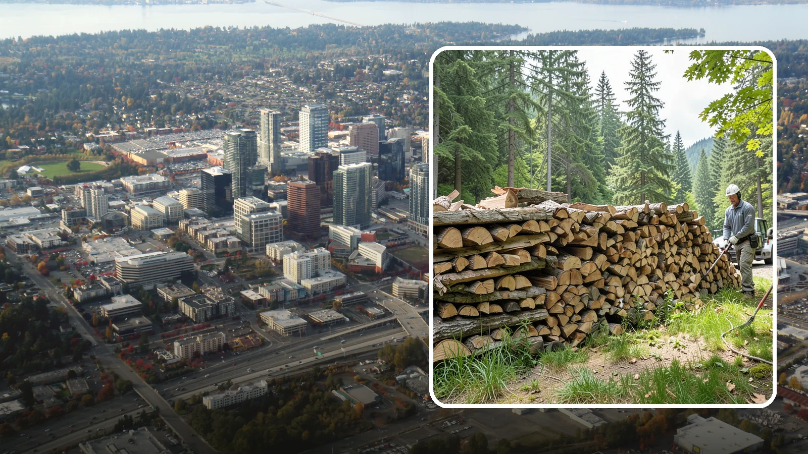 Mixed Softwood Firewood in Bellevue, King County, WA - Our mixed softwood firewood lights quickly and throws fast heat, making it a practical, budget-friendly choice for Pacific...