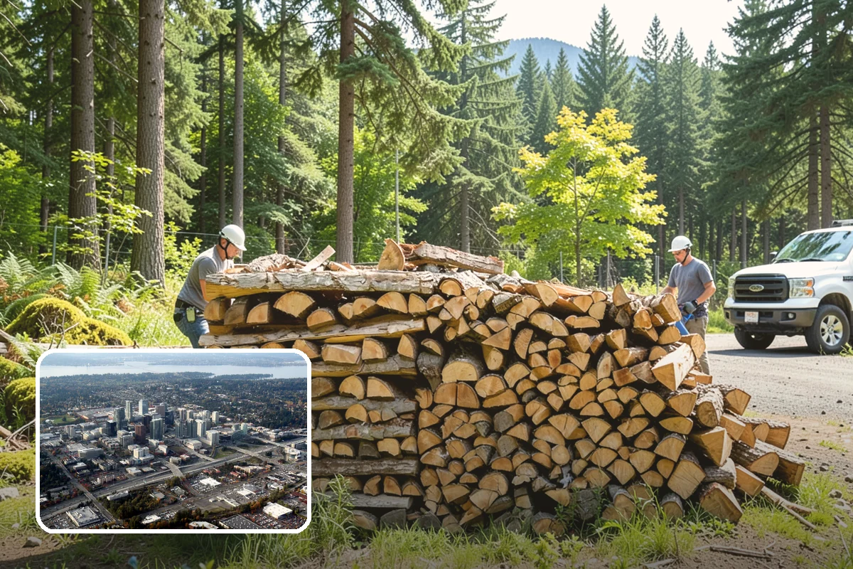 Mixed Softwood Firewood in Bellevue, King County, WA - Lights fast and produces quick, bright heat
