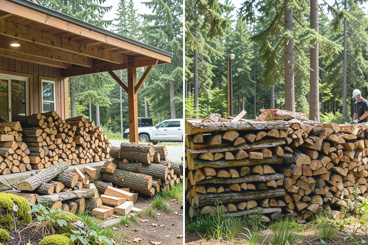 Mixed Softwood Firewood in Buckley, Pierce County, WA - We gather a blend of fast-lighting softwood stock