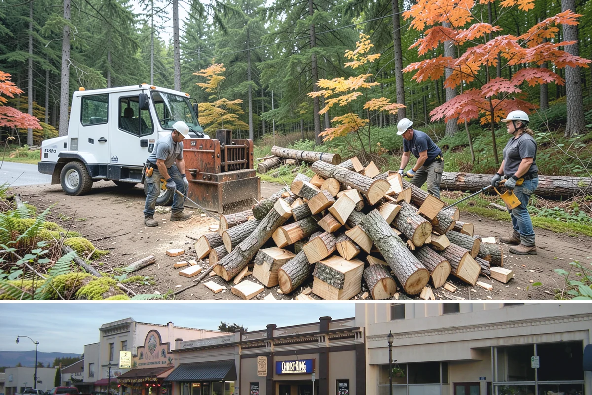 Mixed Softwood Firewood in Burlington, Skagit County, WA - Buy softwood in late summer or fall to have easy-lighting wood ready for autumn and shoulder-season fires.
