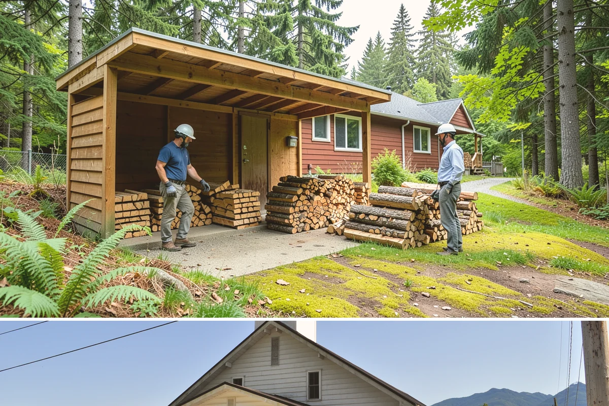 Mixed Softwood Firewood in Concrete, Skagit County, WA - Buy softwood in late summer or fall to have easy-lighting wood ready for autumn and shoulder-season fires.