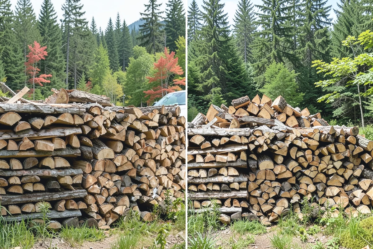 Mixed Softwood Firewood in Coupeville, Island County, WA - We gather a blend of fast-lighting softwood stock