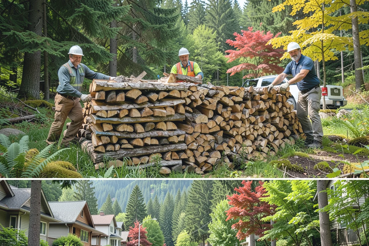 Mixed Softwood Firewood in Darrington, WA - Buy softwood in late summer or fall to have easy-lighting wood ready for autumn and shoulder-season fires.