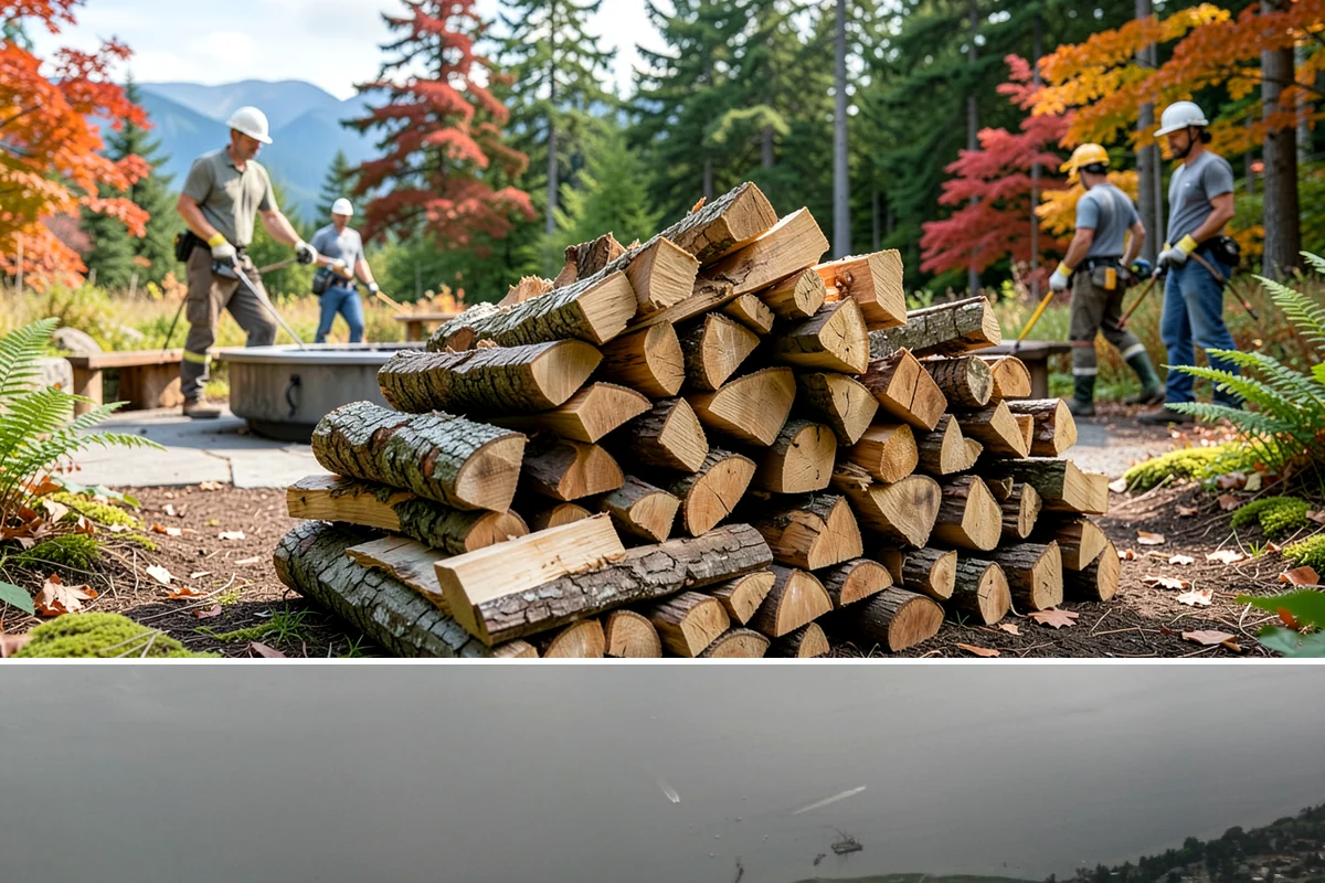 Mixed Softwood Firewood in Des Moines, King County, WA - Buy softwood in late summer or fall to have easy-lighting wood ready for autumn and shoulder-season fires.