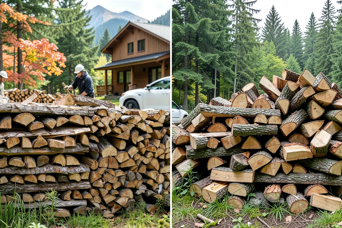 Mixed Softwood Firewood in DuPont, Pierce County, WA - We gather a blend of fast-lighting softwood stock