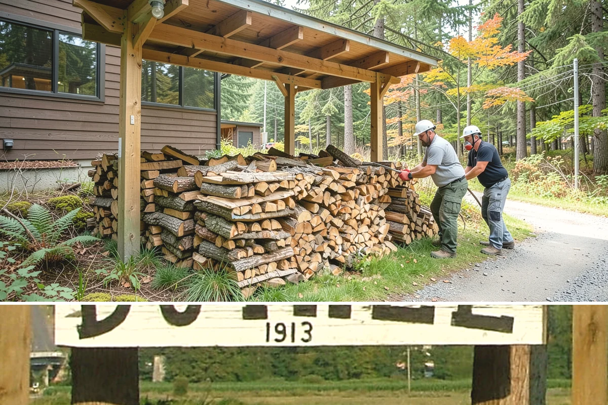 Mixed Softwood Firewood in Duvall, King County, WA - Buy softwood in late summer or fall to have easy-lighting wood ready for autumn and shoulder-season fires.