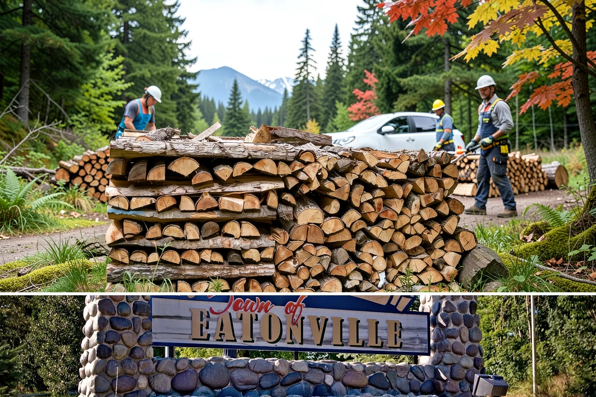 Mixed Softwood Firewood in Eatonville, Pierce County, WA - Buy softwood in late summer or fall to have easy-lighting wood ready for autumn and shoulder-season fires.