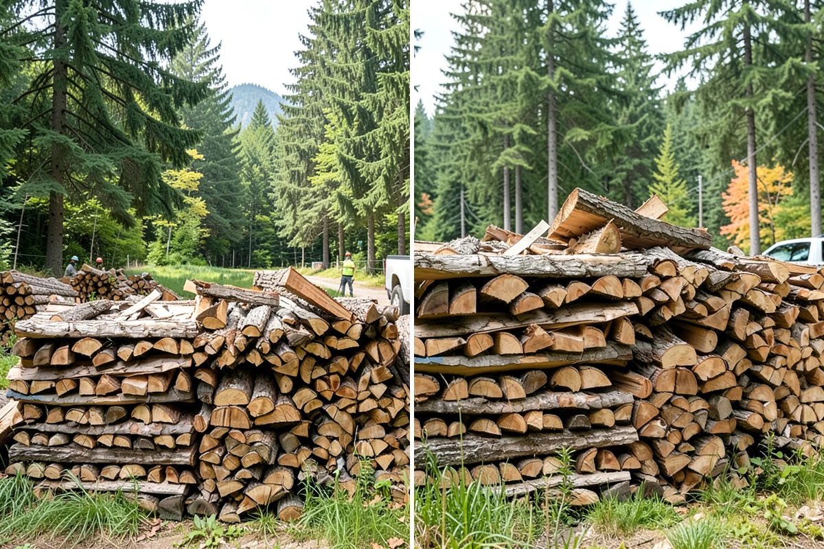 Mixed Softwood Firewood in Enumclaw, King County, WA - We gather a blend of fast-lighting softwood stock